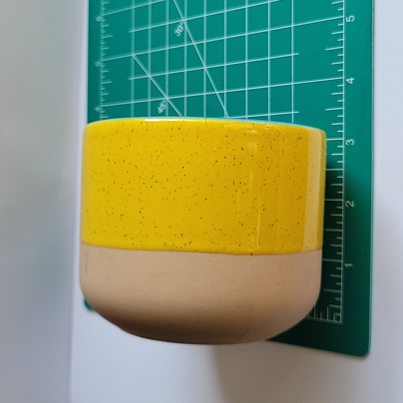 STARBUCKS Terra Cotta 2018, Yellow Blue Long Handle, Coffee Mug 12oz - Picture 7 of 9